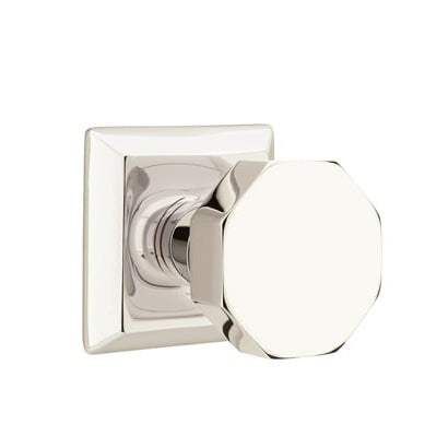 Emtek Octagon Knob with Quincy Rosette
