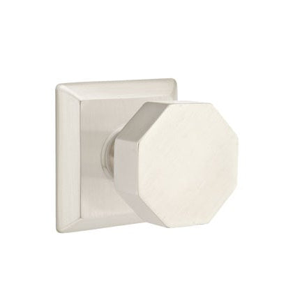 Emtek Octagon Knob with Quincy Rosette