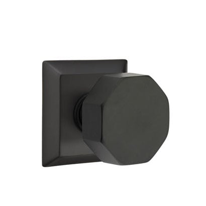 Emtek Octagon Knob with Quincy Rosette