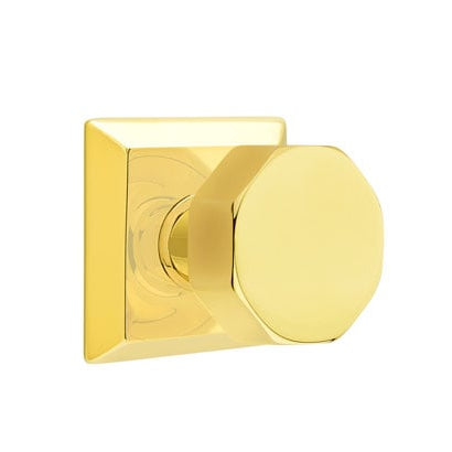 Emtek Octagon Knob with Quincy Rosette