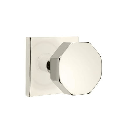 Emtek Octagon Knob with Square Rosette