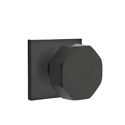 Emtek Octagon Knob with Square Rosette