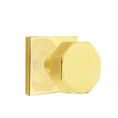 Emtek Octagon Knob with Square Rosette