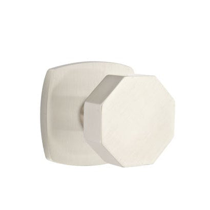 Emtek Octagon Knob with Urban Modern Rosette