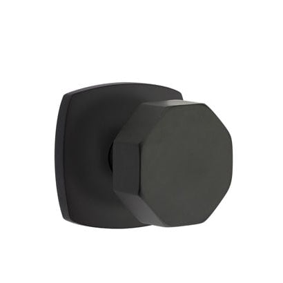 Emtek Octagon Knob with Urban Modern Rosette