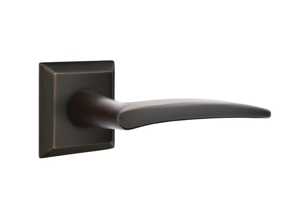 Emtek Poseidon Lever with Quincy Rosette