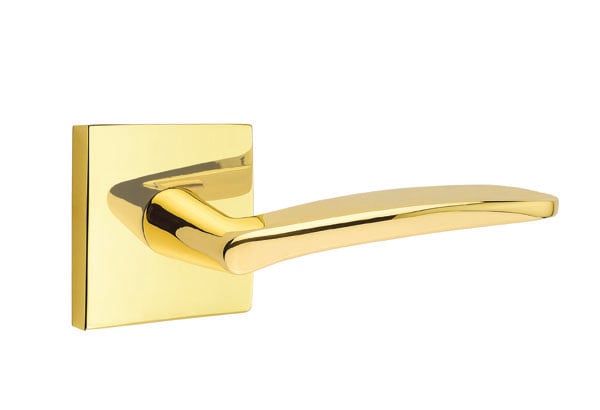 Emtek Poseidon Lever with Square Rosette