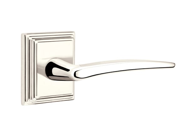 Emtek Poseidon Lever with Wilshire Rosette