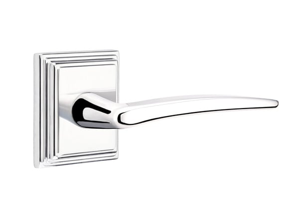 Emtek Poseidon Lever with Wilshire Rosette