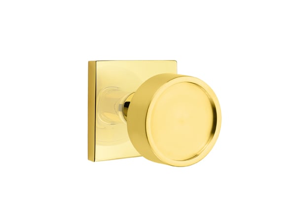 Emtek Square Rosette with Verve Knob