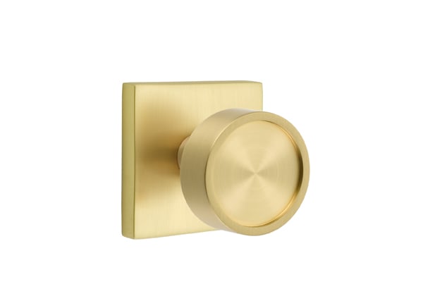 Emtek Square Rosette with Verve Knob