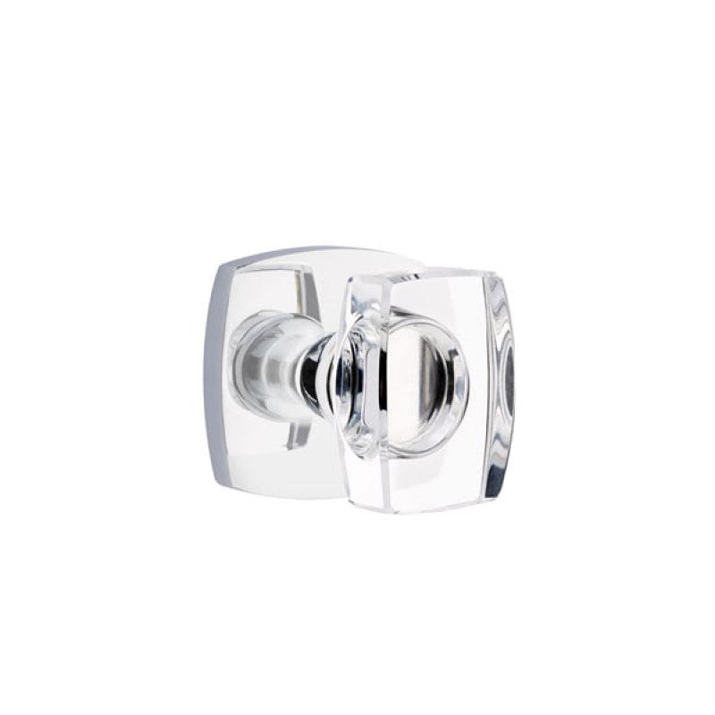 Emtek Modern Glass Knobsets - Windsor Glass Knob with Urban Modern Rosette