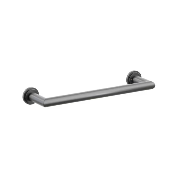 Emtek Modern Tubular Brass Towel Bar - Small Rosette