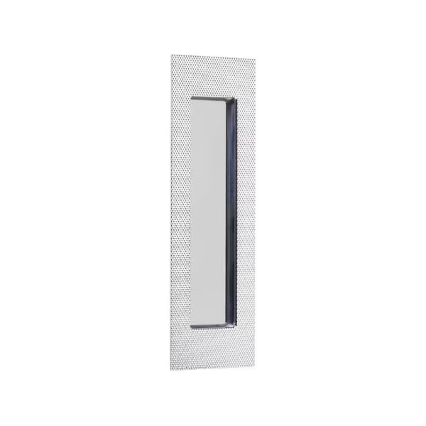 Emtek - Modern Rectangular Knurled Flush Pull with Plain Pocket