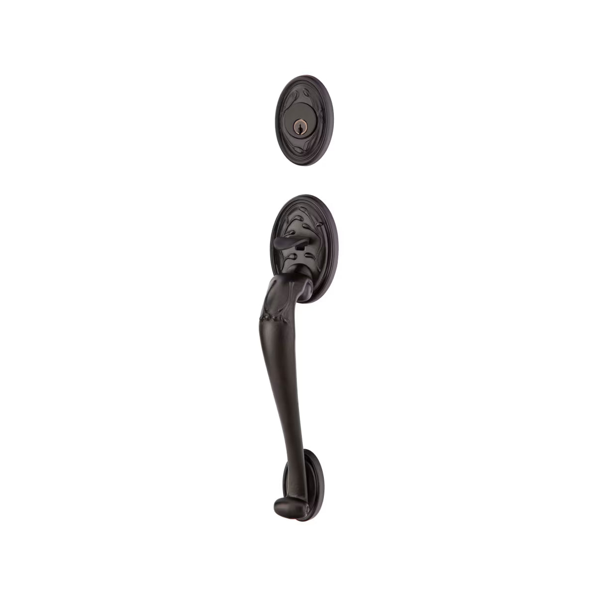 Emtek Tuscany Bronze Tubular Entrance Handleset - Tuscany Sectional