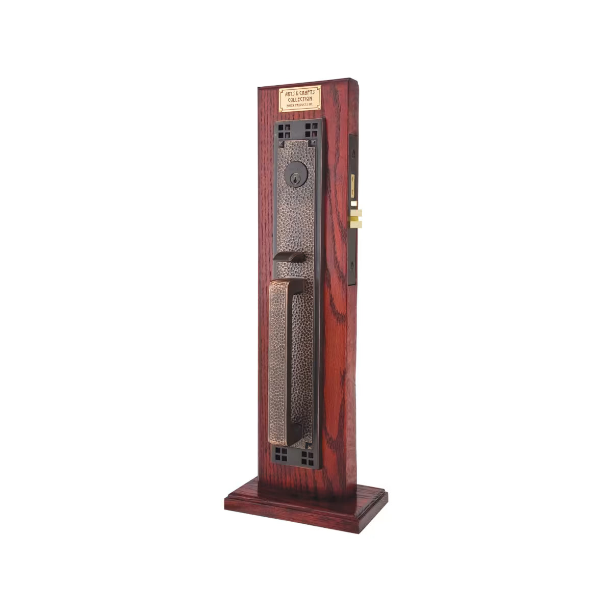 Emtek Brass Mortise Entrance Handleset - Craftsman Full Length Mortise