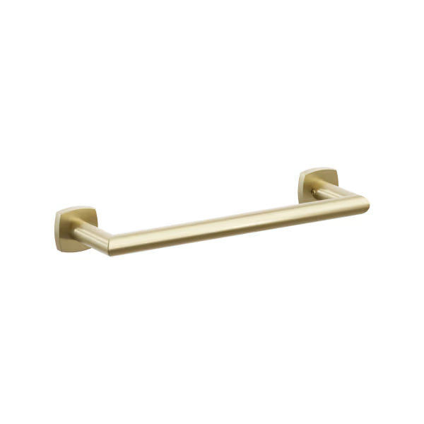 Emtek Modern Tubular Brass Towel Bar - Small Rosette