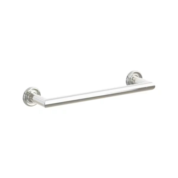 Emtek Modern Tubular Brass Towel Bar - Small Rosette