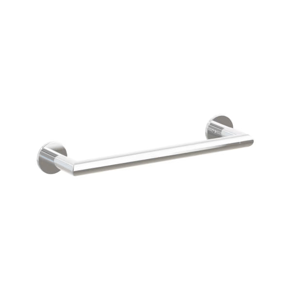 Emtek Modern Tubular Brass Towel Bar - Small Rosette