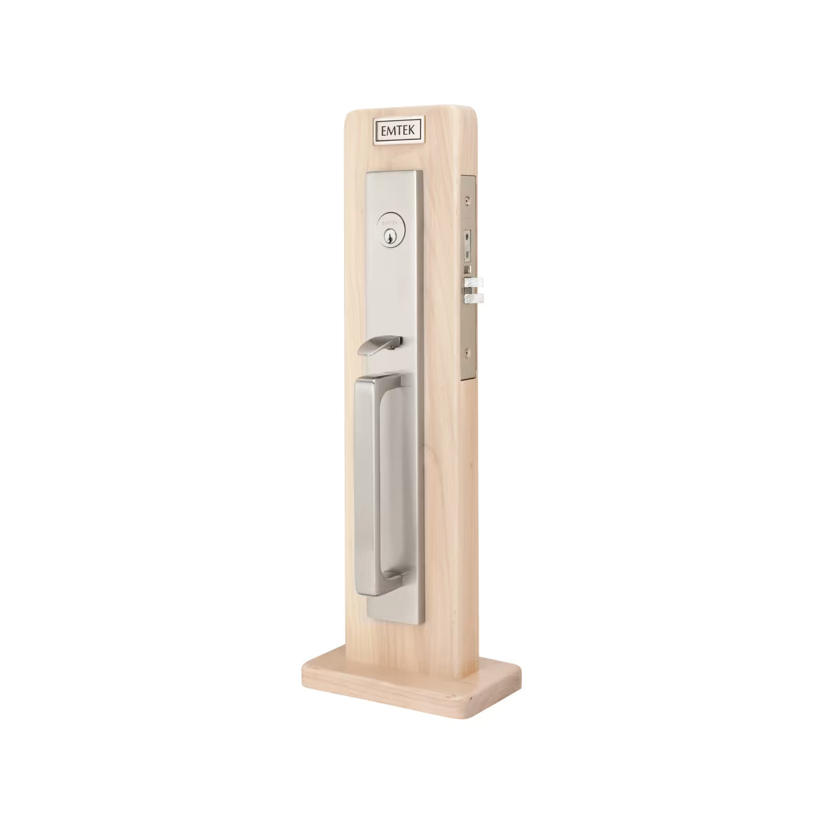 Emtek Brass Mortise Entrance Handleset - Lugano Mortise