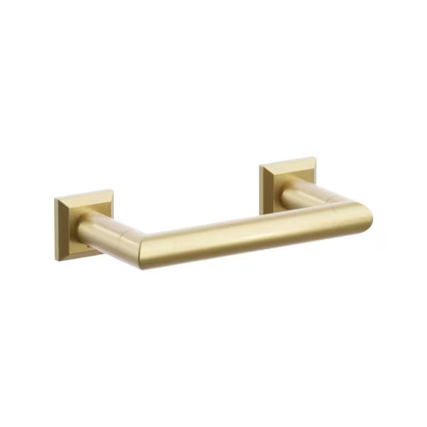 Emtek Modern Tubular Brass Paper Holder - Pivoting Double Post