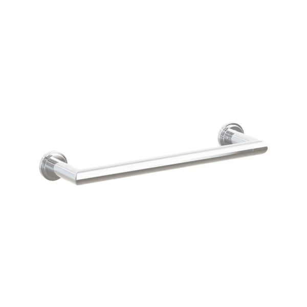 Emtek Modern Tubular Brass Towel Bar - Small Rosette