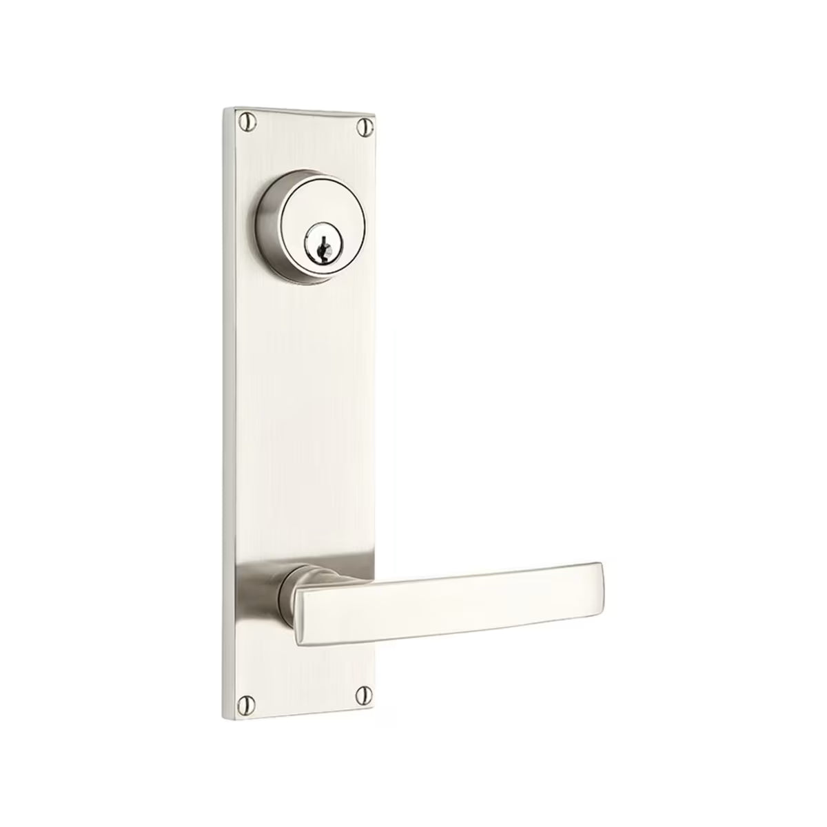 Modern Keyed 5-1/2" C-to-C Sideplate Lock - Levers