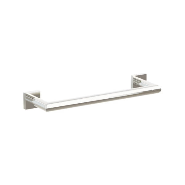 Emtek Modern Tubular Brass Towel Bar - Small Rosette