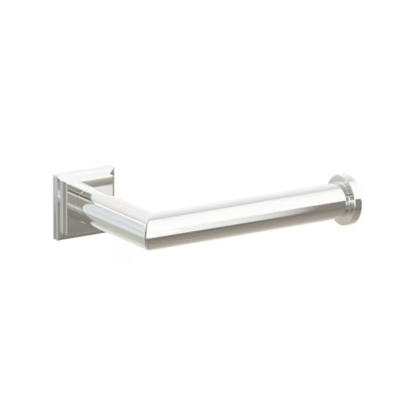 Emtek Modern Tubular Brass Paper Holder - Single Post
