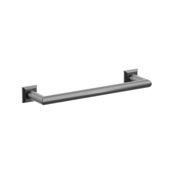 Emtek Modern Tubular Brass Towel Bar - Small Rosette