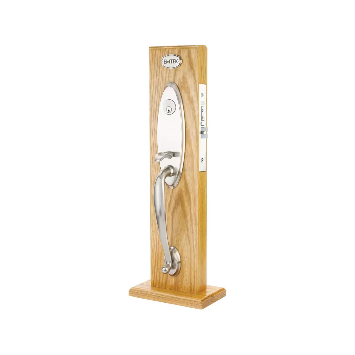 Emtek Brass Mortise Entrance Handleset - Memphis Mortise