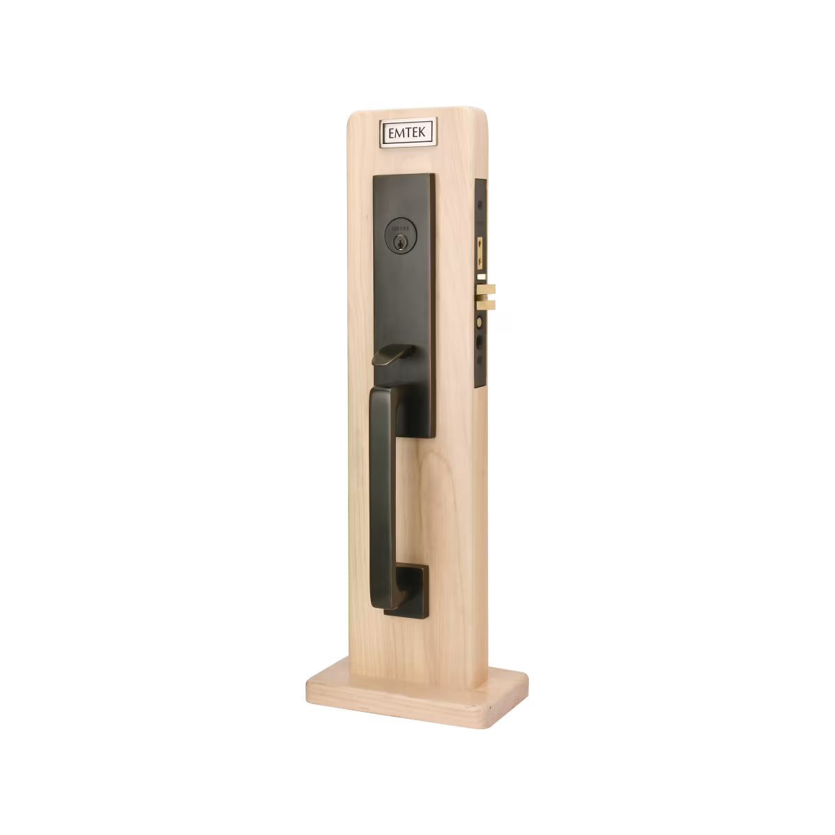 Emtek Brass Mortise Entrance Handleset - Mormont Mortise