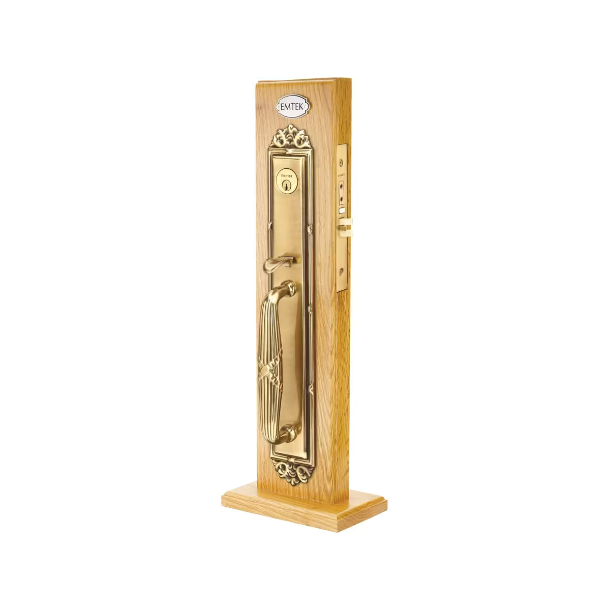 Emtek Brass Mortise Entrance Handleset - Versailles Mortise