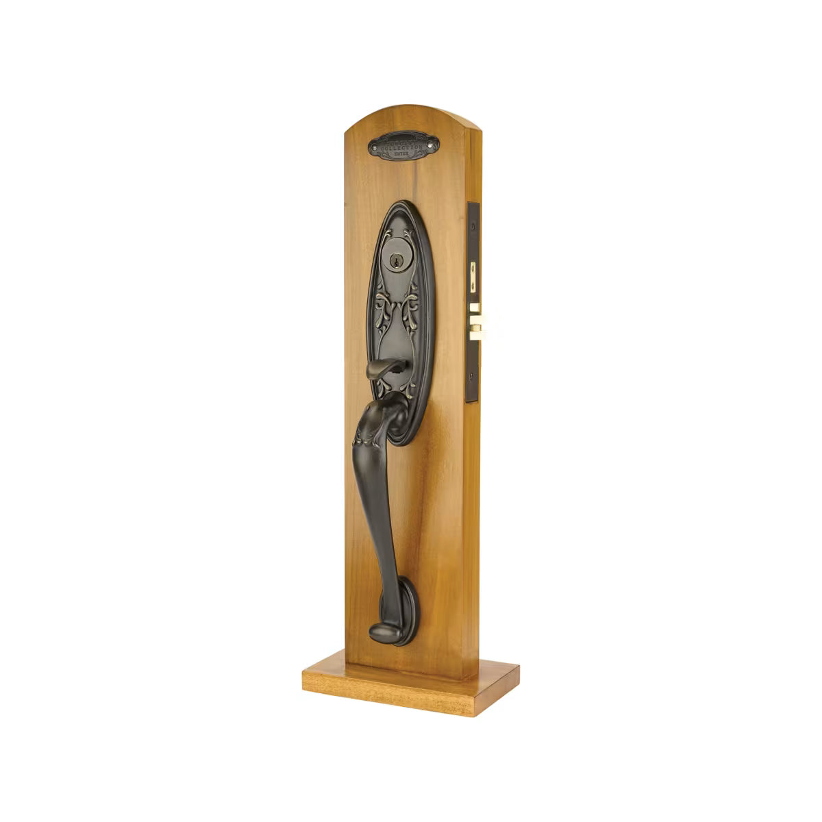 Emtek Tuscany Bronze Mortise Entrance Handleset - Da Vinci Mortise