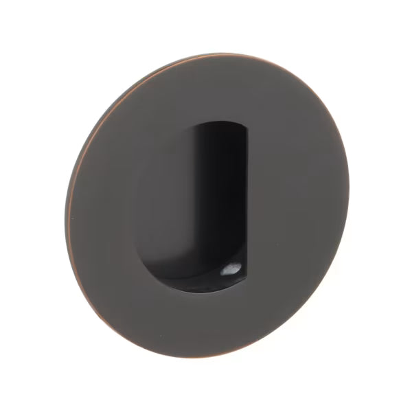 Emtek - Round with Half Moon Pocket Flush Pull