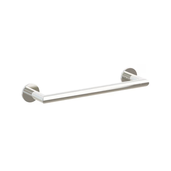 Emtek Modern Tubular Brass Towel Bar - Small Rosette