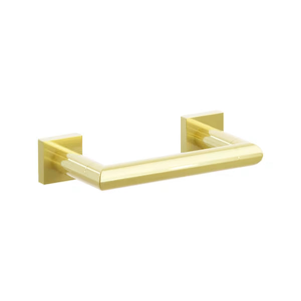 Emtek Modern Tubular Brass Paper Holder - Pivoting Double Post