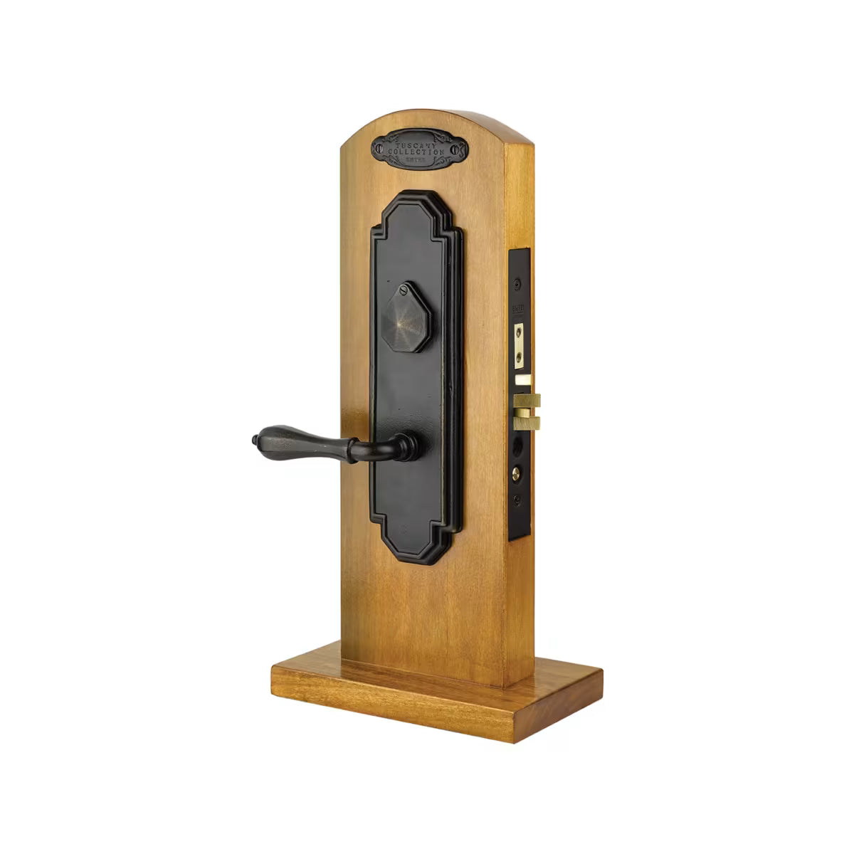 Emtek Tuscany Bronze Mortise Entrance Lockset - Octagon Mortise