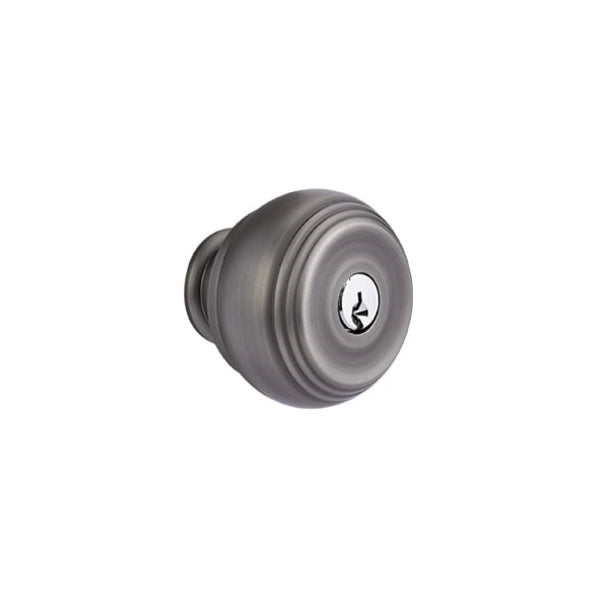 Emtek Classic Brass Key In Entrance Locksets - Rectangular Rosette With Waverly Knob