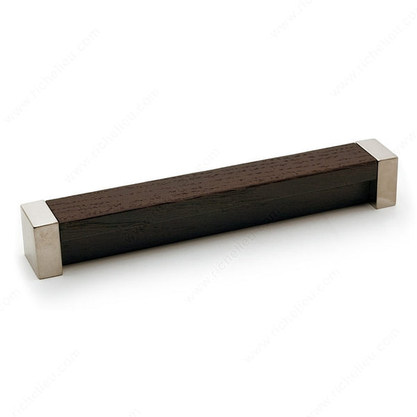 Richelieu Contemporary Wood and Metal Pull - 616 - Inspiration Collection