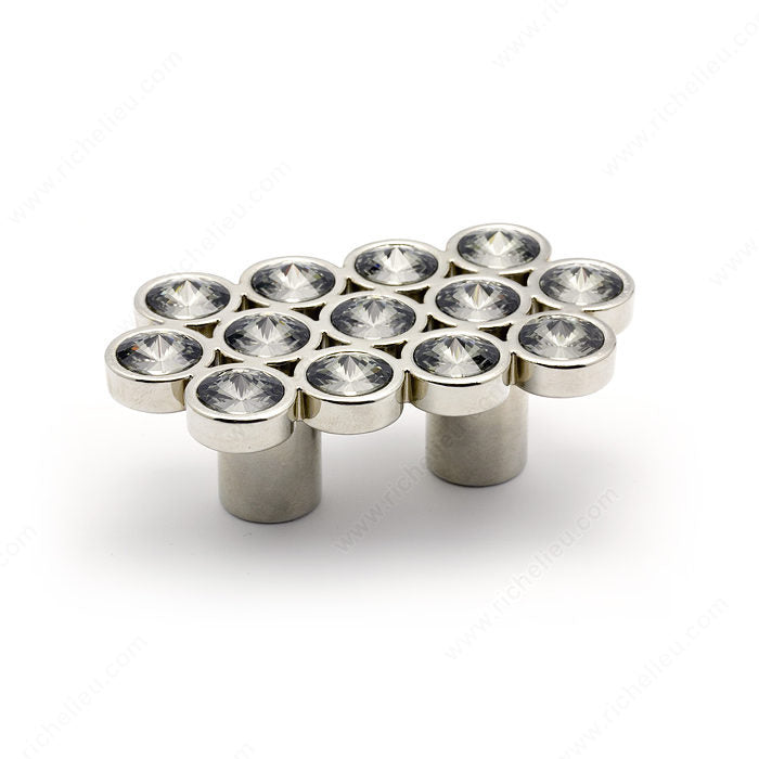 Richelieu Contemporary Swarovski Crystal and Metal Pull - 3078- Inspiration Collection