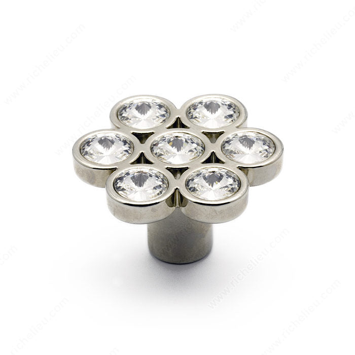 Richelieu Contemporary Swarovski Crystal & Metal Knob - 3077- Inspiration Collection