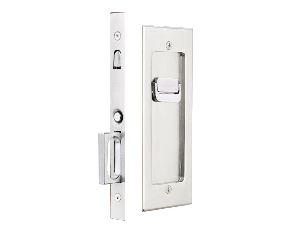 Emtek Modern Rectangular Pocket Door Mortise Locks – Handstyle