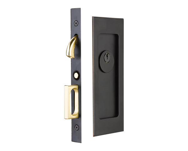 Emtek Modern Rectangular Pocket Door Mortise Locks