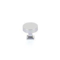 Schaub Round Knob with Square Base- Haniburton Collection