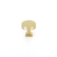 Schaub Round Knob with Square Base- Haniburton Collection