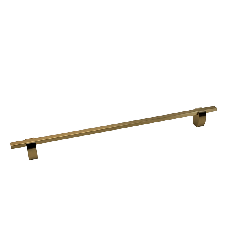 4765- Appliance pull- Brushed Gold stems with Brushed Gold Bars.