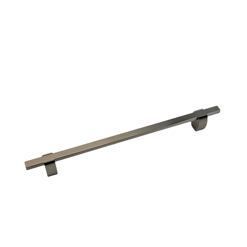 4765- Appliance pull- Brushed Nickel stems with Brushed Nickel Bars.