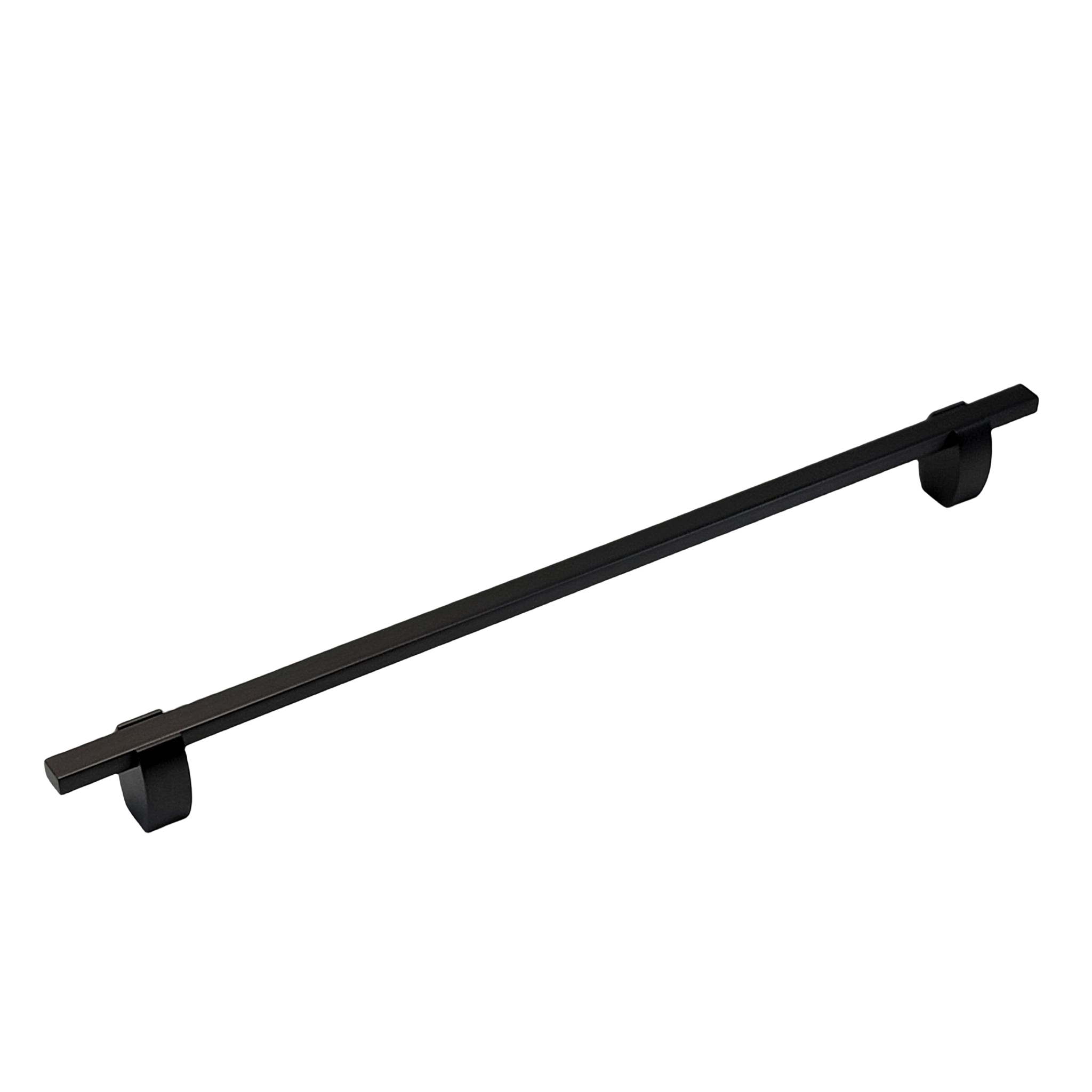 4765- Appliance pull- Matte Black stems with Matte Black Bars.