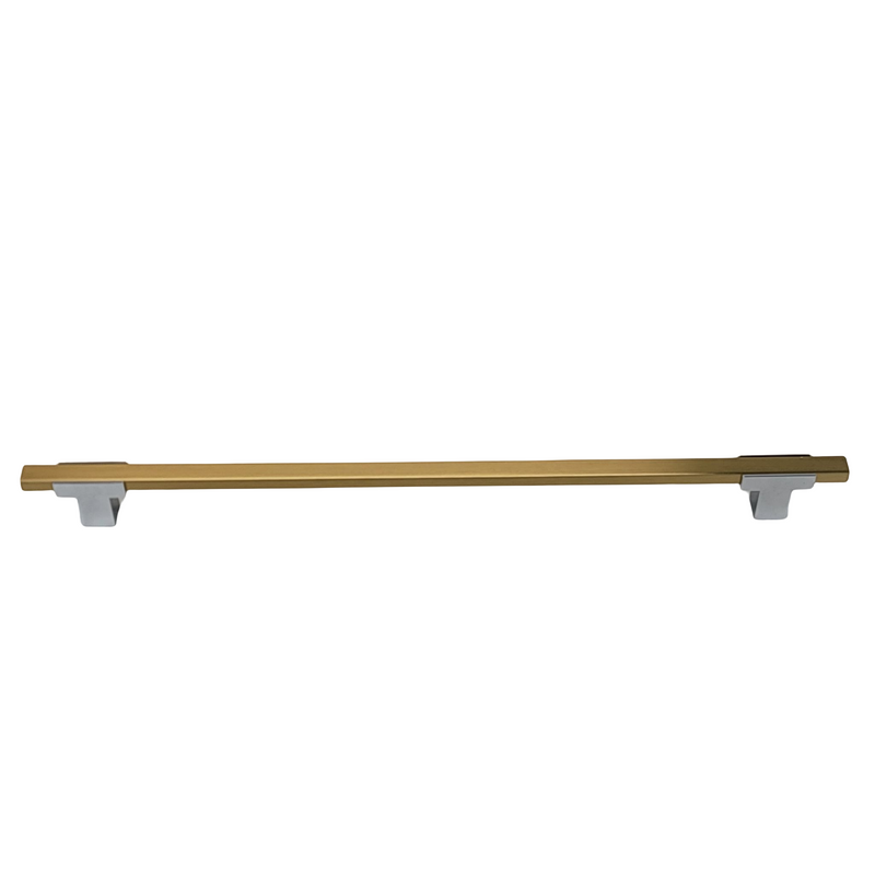 4777 - APPLIANCE PULL -  Chrome Base with Brushed Gold bar.